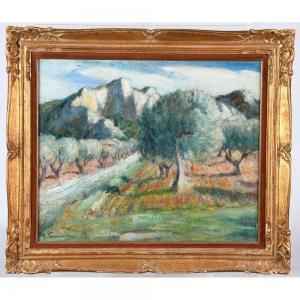 POMERAT Georges 1870-1948,Paysage de Provence,Herbette FR 2023-01-29