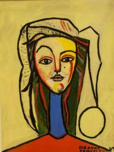 Pomerleau Suzanne,Cubist Portrait,1989,888auctions CA 2018-01-18