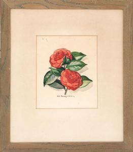 POMEROY O'BRIEN Nell 1897-1966,Red peonies,Eldred's US 2015-02-28