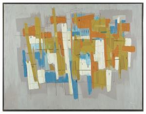 POMEY Bernard 1928-1959,Composition,1958,Tradart Deauville FR 2021-05-30