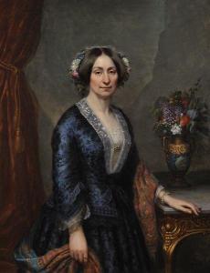 Pommerencke Heinrich 1821-1873,Portrait de S.A.R. Madame la duchesse d'Orléans, à,Osenat 2011-06-05