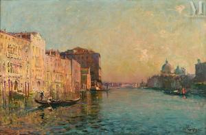 PONCHIN Antoine 1872-1934,Le Grand Canal à Venise,Millon & Associés FR 2022-03-08