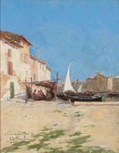 PONCHIN Antoine 1872-1934,Port Scene,1891,William Doyle US 2024-04-24