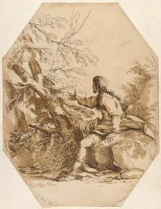POND Arthur 1701-1758,Un giovane uomo seduto,1735,Bertolami Fine Arts IT 2022-11-22