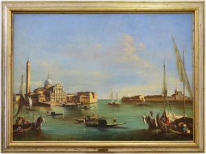 PONGA Giuseppe 1856-1925,Venezia, veduta dell'isola di san Giorgio maggiore,Meeting Art 2023-05-06