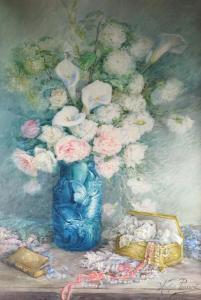 PONSARD Andree 1800-1900,Fleurs blanches,1905,Ruellan FR 2023-07-01