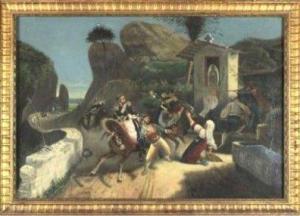 PONSIN Henriette 1800-1800,Brigands italiens surpris par les troupes papales,1904,Rossini 2018-06-07