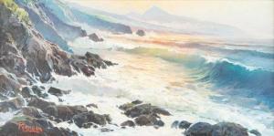 PONSJOAN DELOS FERRAN 1916-1993,Rocky coast at sunrise,Hargesheimer Kunstauktionen DE 2020-09-12