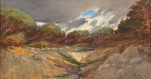 PONSON Aime 1850-1924,Forêt par temps nuageux,Damien Leclere FR 2019-03-02