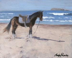 PONSONBY Caroline 1953,Lone horse, Essaouira, Morocco,20th century,Sworders GB 2020-12-08