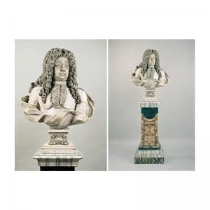 PONSONELLI Giacomo A 1649-1735,A WHITE MARBLE BUST OF A GENTLEMAN,Sotheby's GB 2002-12-10