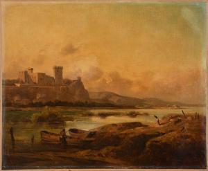 PONTHUS CINIER Antoine 1812-1885,Le château de Beaucaire,Conan-Auclair FR 2022-12-17