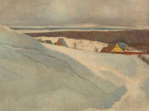 PONTINI Friedrich 1874-1912,Painting, Winter Landscape,1905,Auctionata DE 2014-10-07