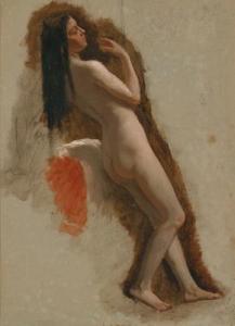 PONTREMOLI Raffaello,Study of a Female Nude,1831,Palais Dorotheum AT 2009-04-24