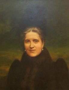 POOLE E.G. Dunbar 1800-1900,Portrait of a Woman with Hat,Keys GB 2009-04-03