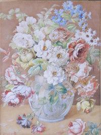 POOLE Eva A,Flowers in a vase,1891,David Lay GB 2011-04-07