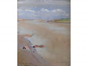 poole smith leslie robert,A SANDLY INLET, MOROCCO,1925,Lawrences GB 2017-10-13