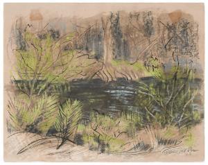 POOR Henry Varnum 1888-1970,Mangrove Swamp,1962,Burchard US 2022-08-13