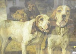 POORE Henry Rankin 1859-1940,Bear Dogs,Nadeau US 2020-11-21