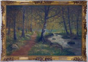 POOT ADOLPHE 1924-2009,Path through woods along a river,Criterion GB 2019-05-27