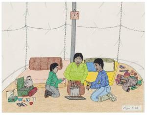 POOTOOGOOK ANNIE 1969-2016,Cooking in the Tent,2006,Christie's GB 2014-11-06