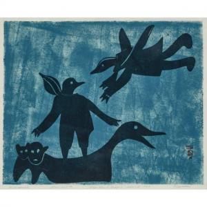 POOTOOGOOK Napatchie 1938-2002,BIRD SPIRITS,1960,Waddington's CA 2020-09-16