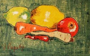 POPA Valentin 1940-2010,Still life with fruits and vegetables,1967,GoldArt RO 2017-01-25