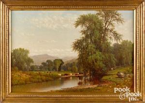 POPE John 1821-1880,New England landscape,Pook & Pook US 2021-05-21