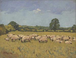 POPHAM James Kidwell 1884-1966,Sheep grazing in a meadow,Sworders GB 2022-07-10