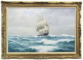 POPHAM William J 1900,SHIP IN CHOPPY SEAS,McTear's GB 2020-08-26