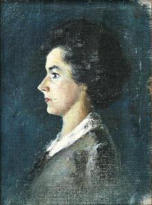POPIVANOV Alexander 1879-1915,A Portrait,1908,Rakursi BG 2010-03-17