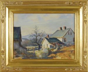 POPLASKI ALEXANDER 1906-1988,A New England farm in the fall,Eldred's US 2011-08-03