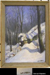 POPLASKI ALEXANDER 1906-1988,Landscape with snow ledge,Winter Associates US 2011-02-28