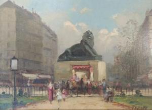 POPOFF Constantin 1897-1952,En pendant : Paris, boulevard Denfert Rochereau,Conan-Auclair 2020-12-13