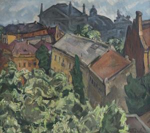 POPOV ALEXEY 1858-1917,Odessa, The City of Blooming Acacia,Shapiro Auctions US 2015-05-16