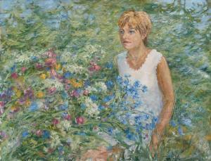 POPOV 1955,Lady in Flowers,1999,Ro Gallery US 2012-05-05