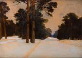 POPOWSKI Stefan 1870-1937,Winterscape,1924,Desa Unicum PL 2024-04-16