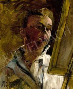 POR bertalan 1880-1932,Expressive Self-Portrait,1908,Kieselbach HU 2023-12-17