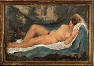 PORACCIA Piero 1893-1965,La femme nue allongée,Osenat FR 2019-05-19