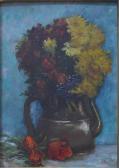PORRET Erd 1900-1900,Still life study with flowers in a jug,Andrew Smith and Son GB 2017-11-07