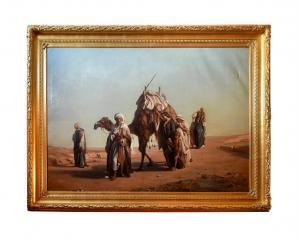 PORTAELS Jean François,THE PROCESSION (ARABS BRINGING BACK THE BODY OF A ,Dreweatts 2022-09-08