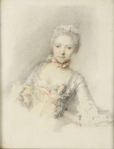 PORTAIL Jacques Andre 1695-1759,Jeune femme en buste de face,Etienne de Baecque FR 2024-03-29