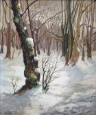 PORTE Jean 1938,Forêt sous la neige,Millon & Associés FR 2007-10-19