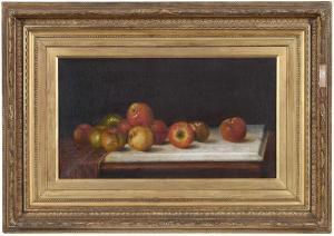PORTER Charles Ethan 1847-1923,Still Life With Apples,1899,Brunk Auctions US 2023-11-18