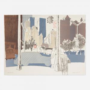 PORTER Fairfield 1907-1975,New York Street Scene,1969,Toomey & Co. Auctioneers US 2024-03-07