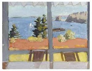 PORTER Fairfield 1907-1975,View with Sailboat,1966,Christie's GB 2011-03-03