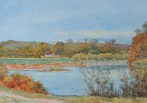 PORTER Frank 1800-1900,ACROSS THE LAKE,Ross's Auctioneers and values IE 2015-08-12