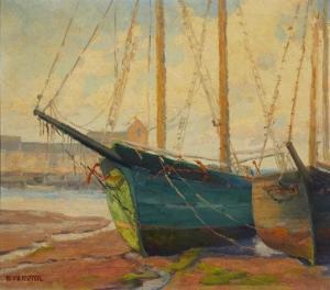 PORTER LOVE 1876-1960,Newport Harbor,John Moran Auctioneers US 2020-10-20