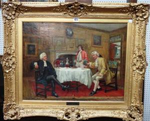 PORTEUS Edgar 1800-1800,Conversation in the parlour,1876,Bellmans Fine Art Auctioneers GB 2017-08-01