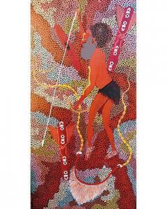 POSSUM Tjungurrayi Lionel 1972,Guerrier Aborigène,2009,Artprecium FR 2020-07-09